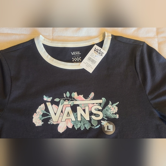 NWT VANS black Girls' shirt, size large - Picture 6 of 6